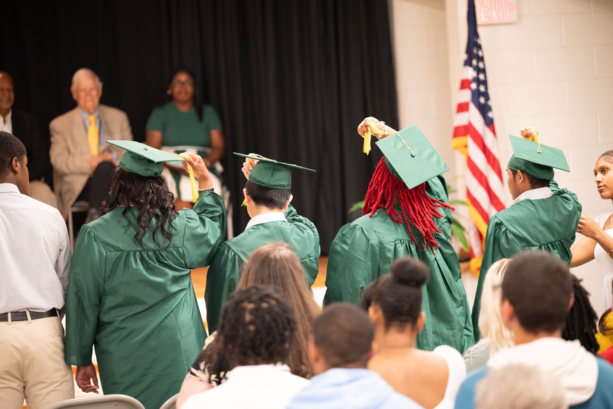 Switching the tassel