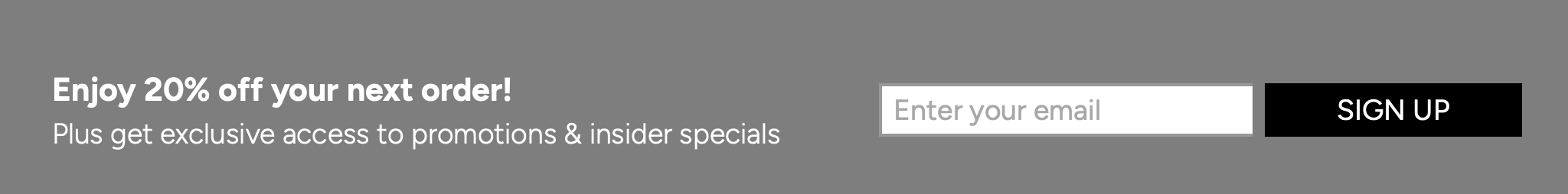 20% off next order