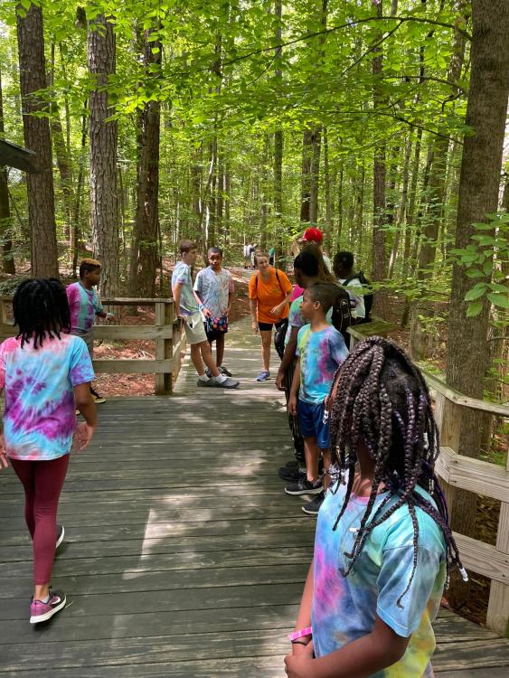 Students at Clemmons Educational State Park