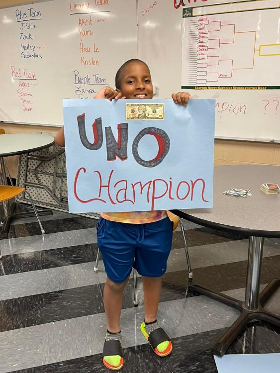 The winner of the Uno championship