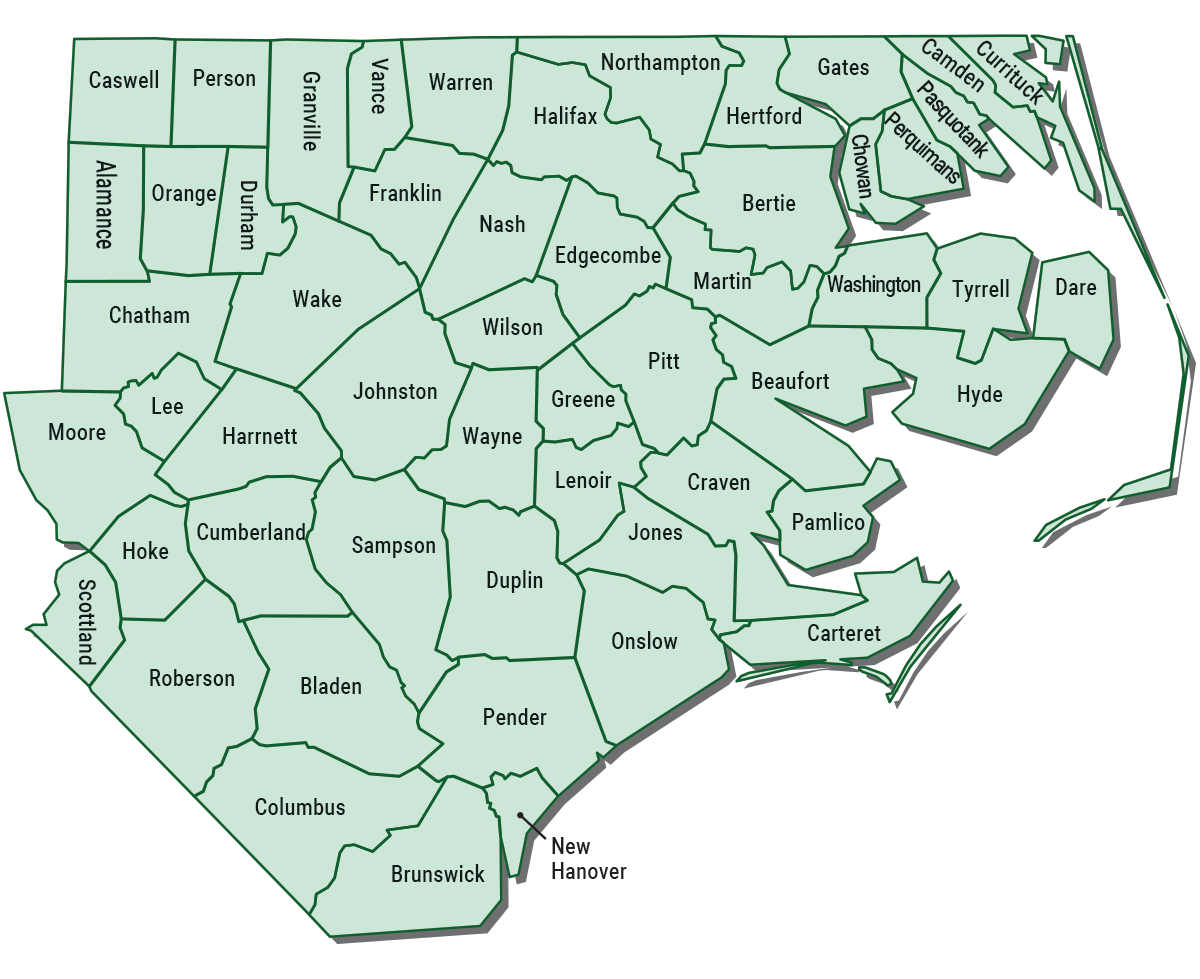 ENCSD Catchment Counties