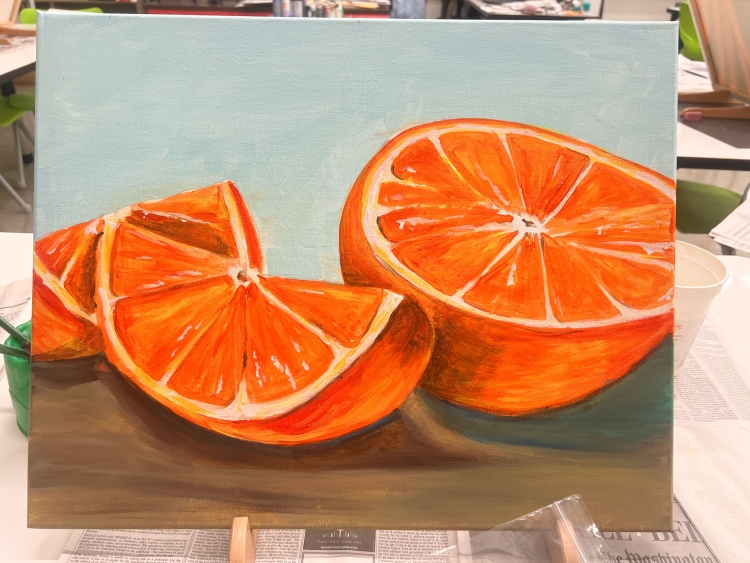 painting of oranges