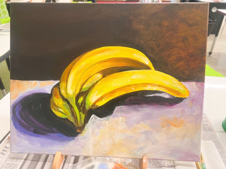 painting of bananas