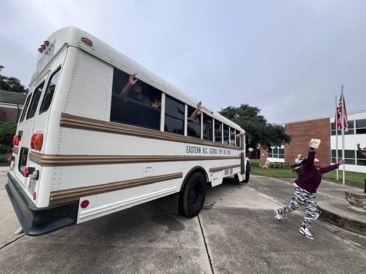 coed soccer team on bus 