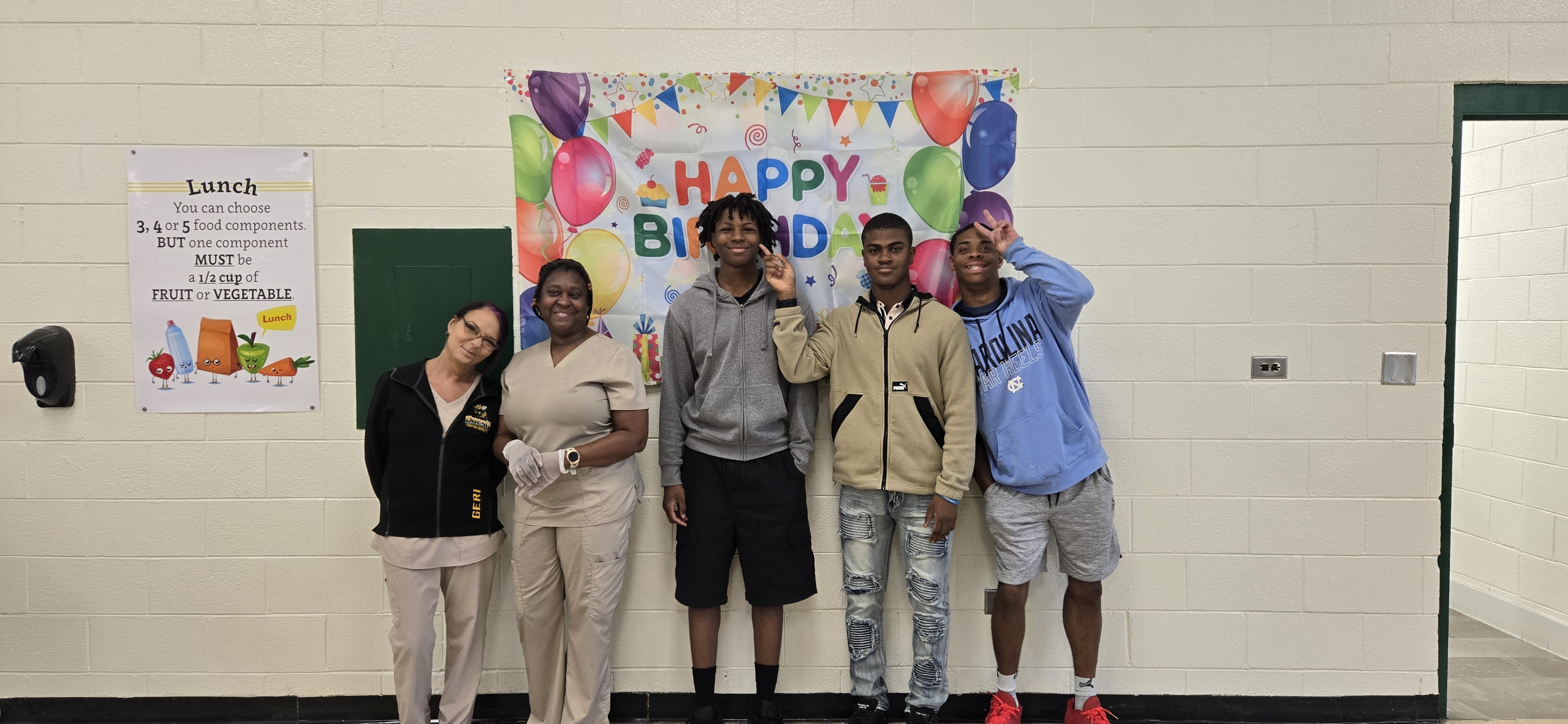 Birthdays Celebration in the Cafeteria