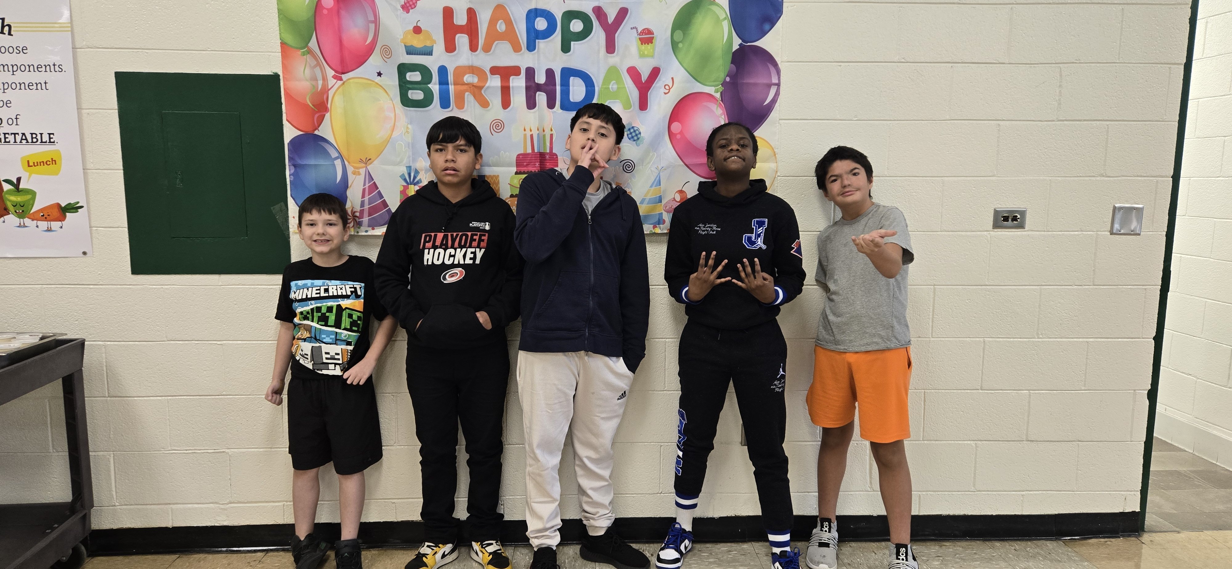 Birthdays Celebration in the Cafeteria
