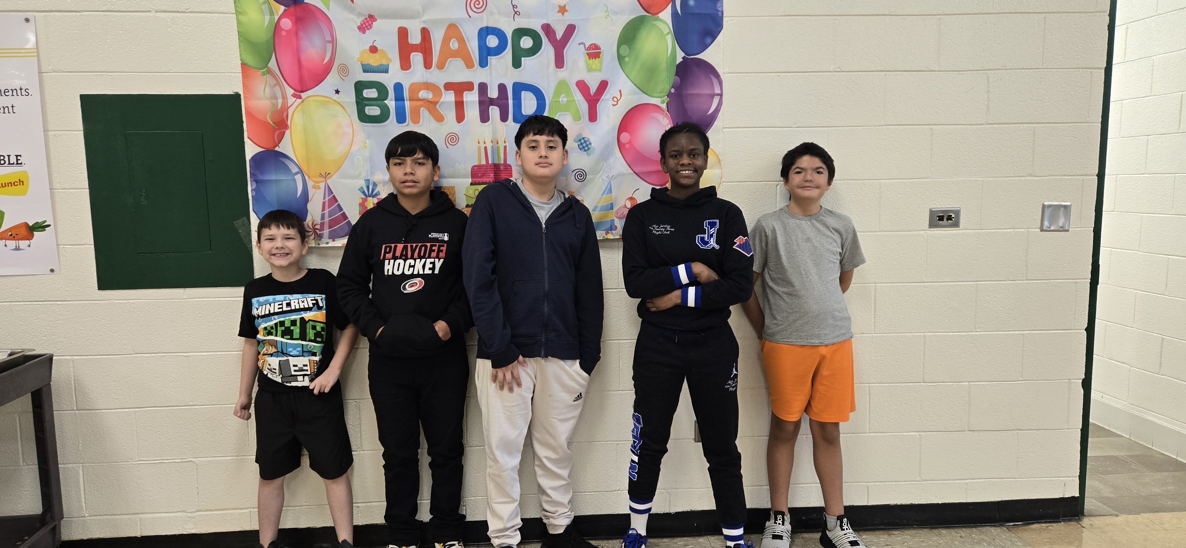 Birthdays Celebration in the Cafeteria
