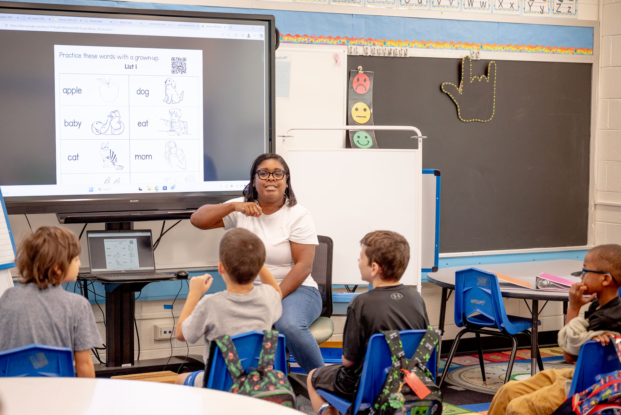 Sandy Roberson Visits ENCSD
