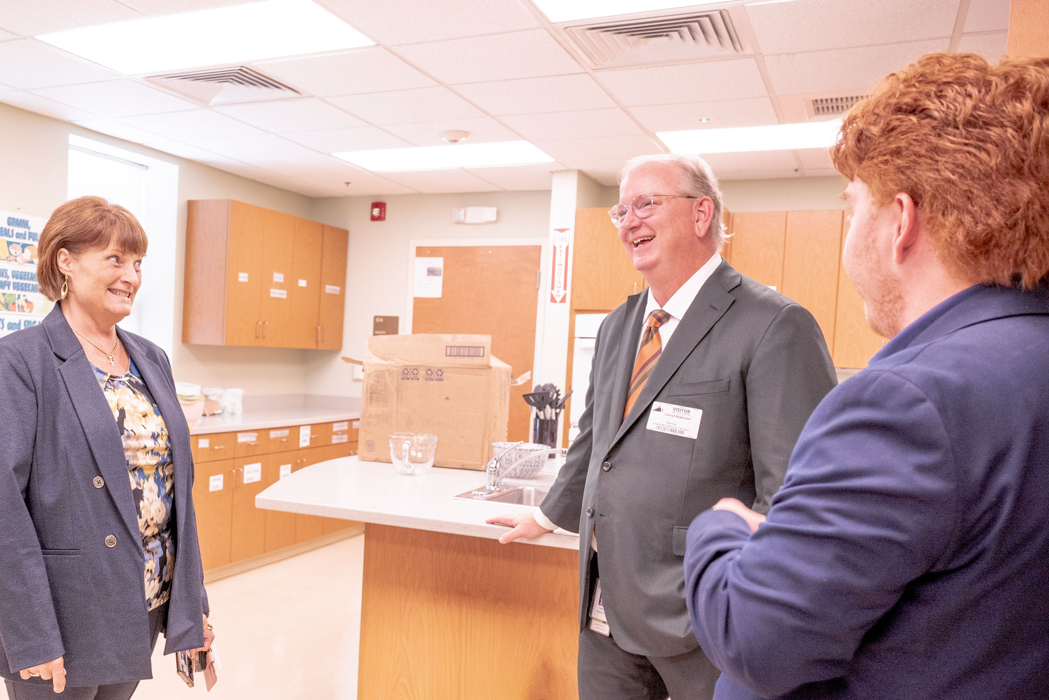 Mayor Sandy Roberson visits