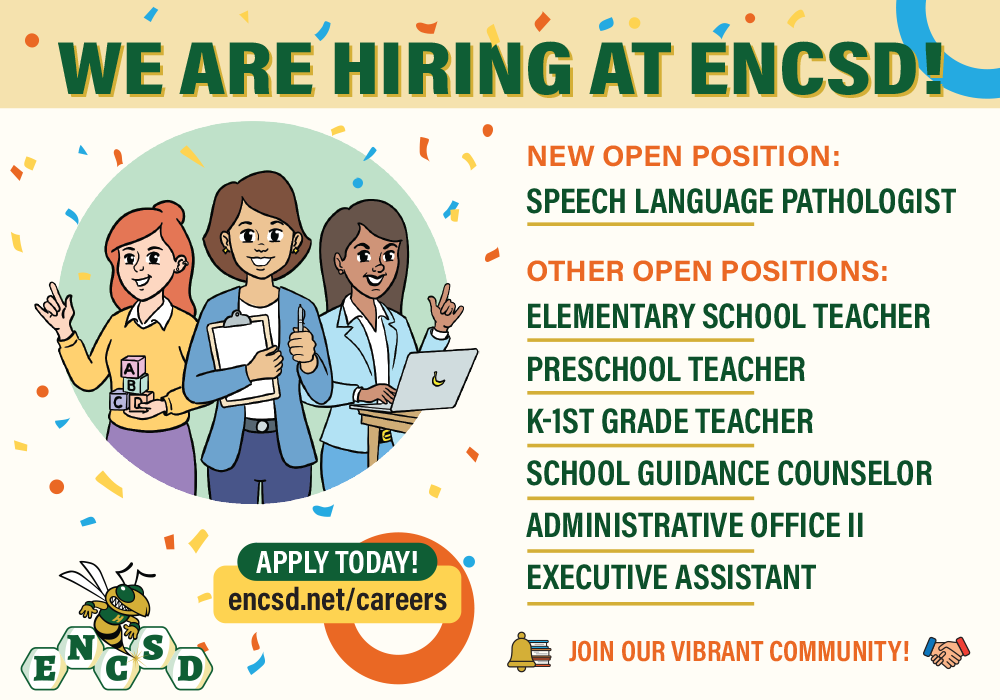 We are Hiring at ENCSD!