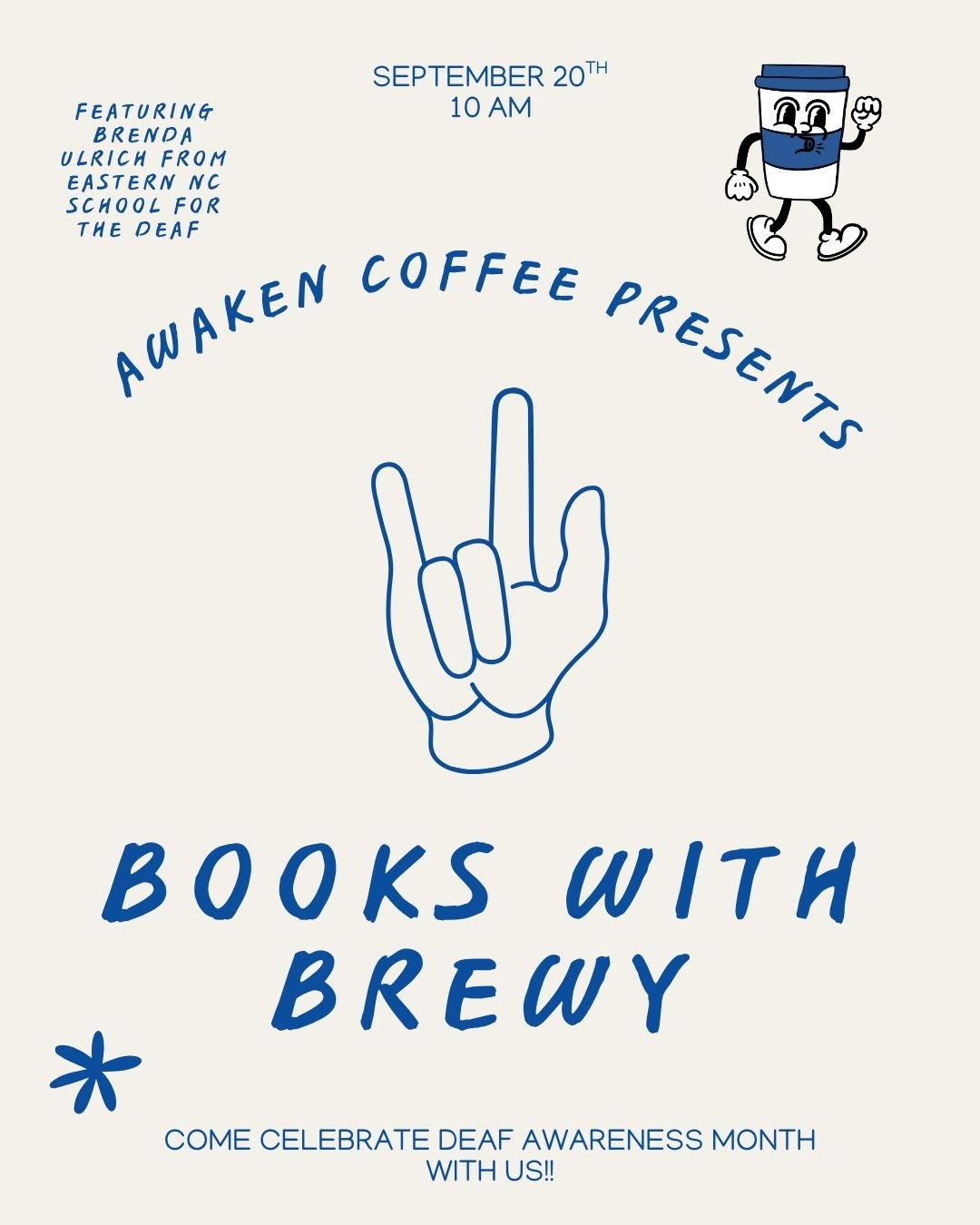 Books with Brewy flyer