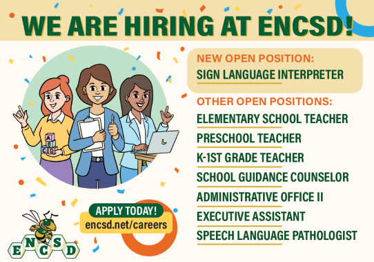 We are Hiring at ENCSD!